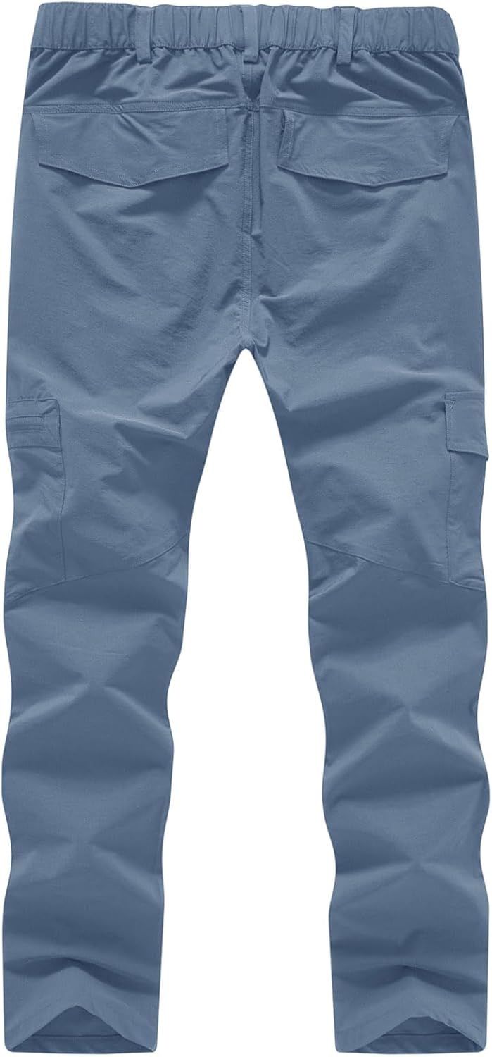 YSENTO Women's Hiking Pants Lightweight Stretch Quick Drying UPF 50 Camping Travel Work Cargo Pants 6 Pockets