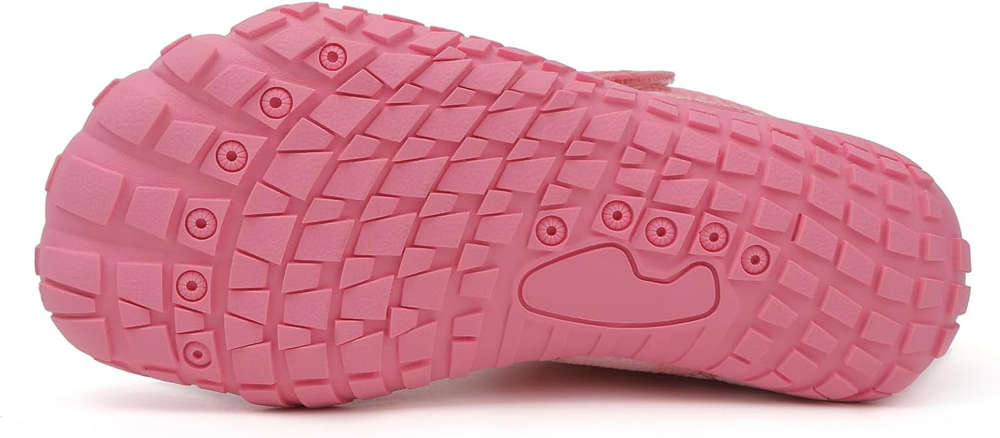 KUBUA Kids High Top Barefoot Shoes Boys Girls Minimalist Sneakers Lightweight Comfort Zero Drop Shoes Toddler Little Big Kid