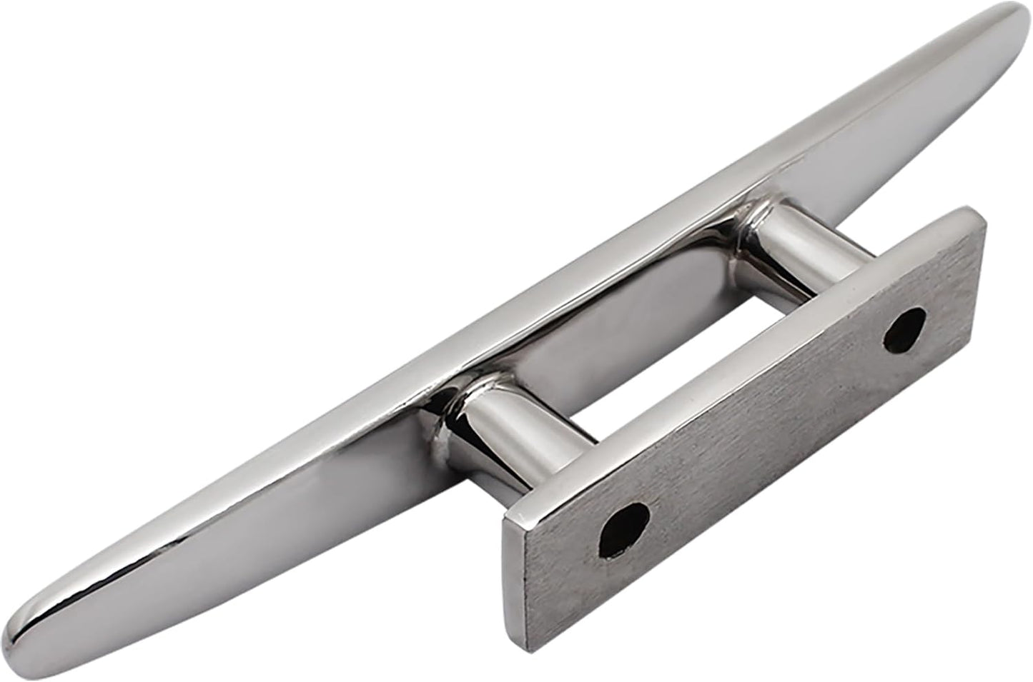 SHENGHUISS Boat Cleat 316 Stainless Steel Open Base Boat Dock Cleats with Fasteners, Marine Grade Rope Cleat for Boat, Dock, Deck, Kayak, Yacht, Nautical Decor (4"/5"/6"/8"/10")