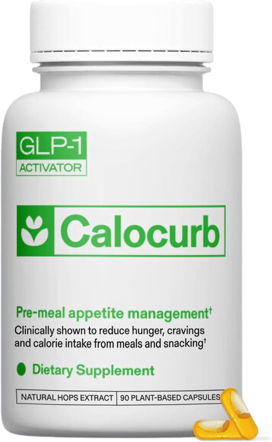 Calorie Control Supplement 6X Natural GLP-1 Activator, Official & Patented Amarasate Formula, Plant Based Dietary GLP1 Supplement, Manages Appetite, Hunger & Cravings, 1 Month Average Supply, 90 Count