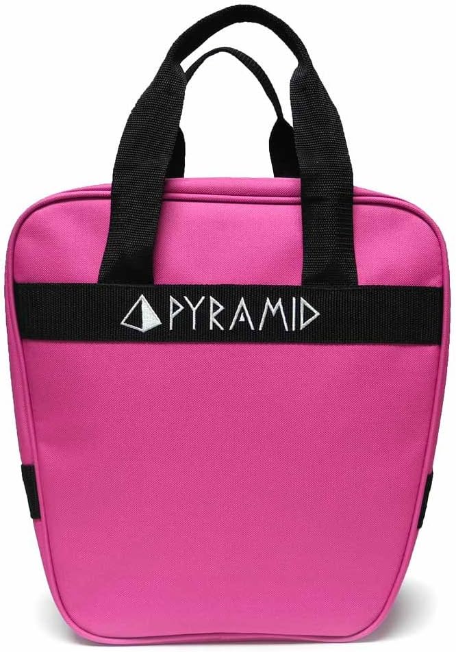 Pyramid Prime One Single Tote 1 Ball Bowling Bag with Large Padded Foam Bowling Ball Holder - Holds A Pair of Bowling Shoes (Up To US Mens Size 10)