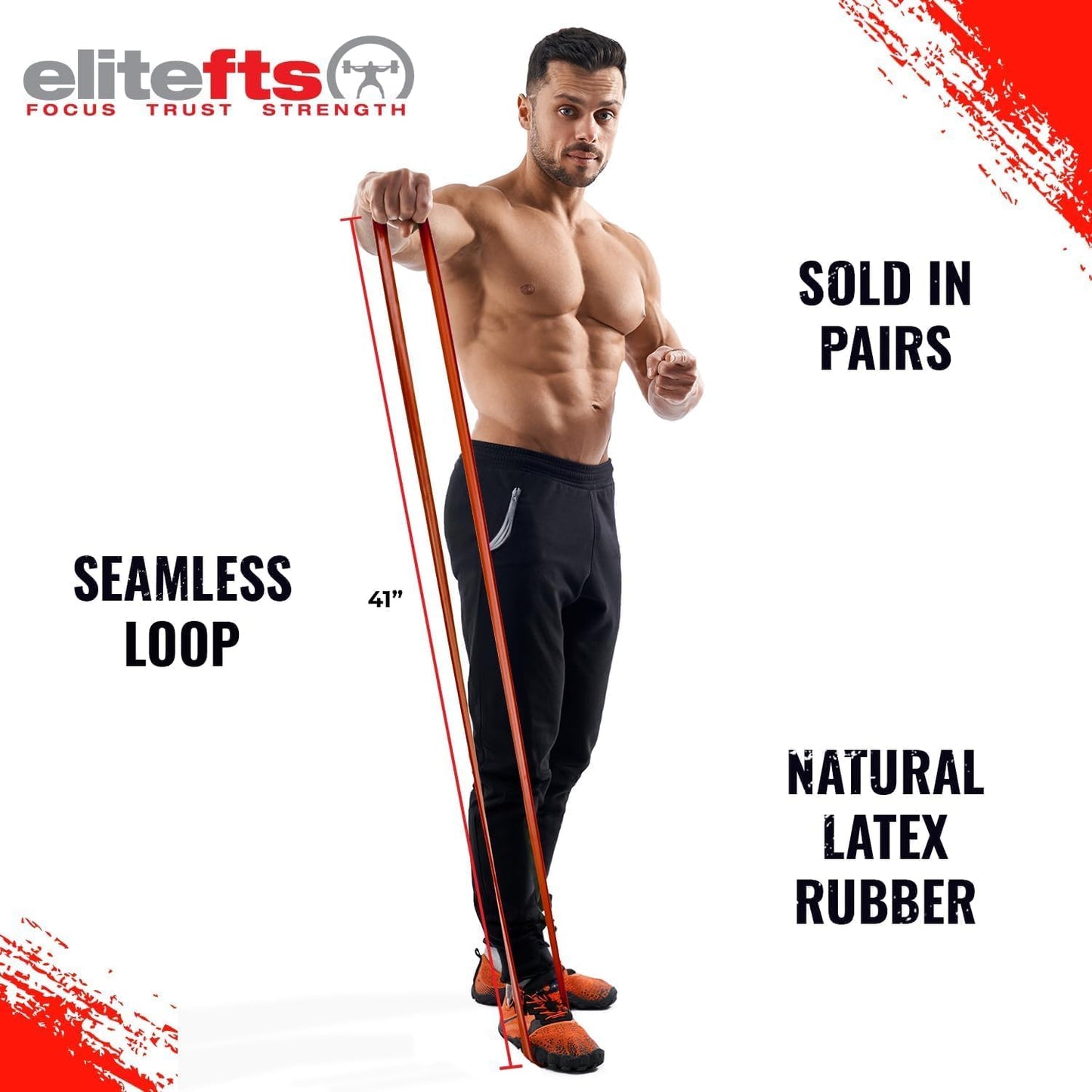 EliteFTS Pro Resistance Band - Boost Core Stability and Flexibility with This Portable, Joint-Friendly Tool