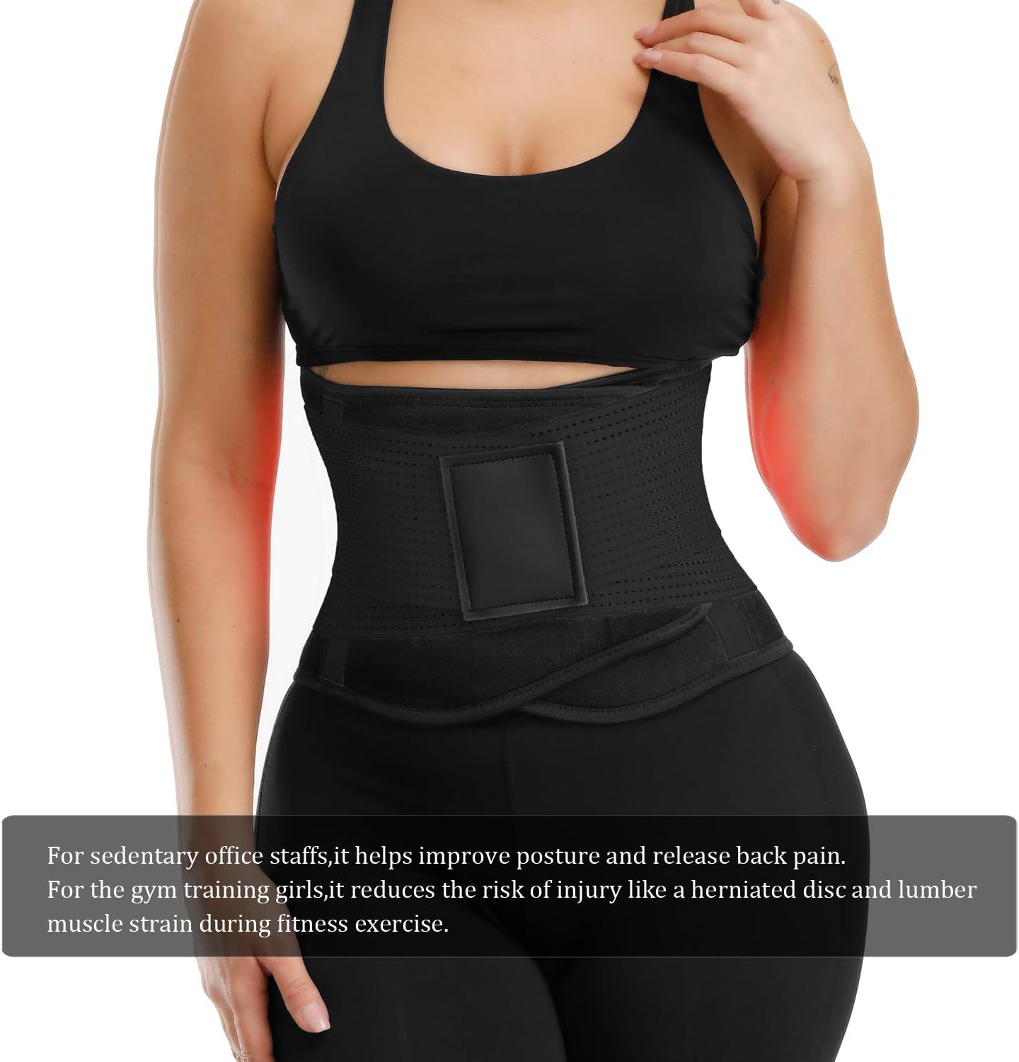VENUZOR Waist Trainer Belt for Women - Waist Cincher Trimmer - Slimming Body Shaper Belt - Sport Girdle Belt (UP Graded)