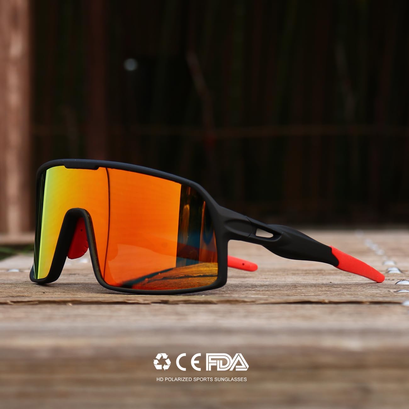 Polarized Sports Sunglasses for Men and Women Cycling Glasses UV Protection Goggles for Mountain Bike Running Fishing