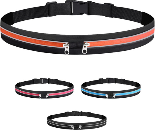 Slim Running Belts for Women Men - Running Phone Holder Fanny Pack for Key, Accessories Fits ALL Cell Phones, Orange