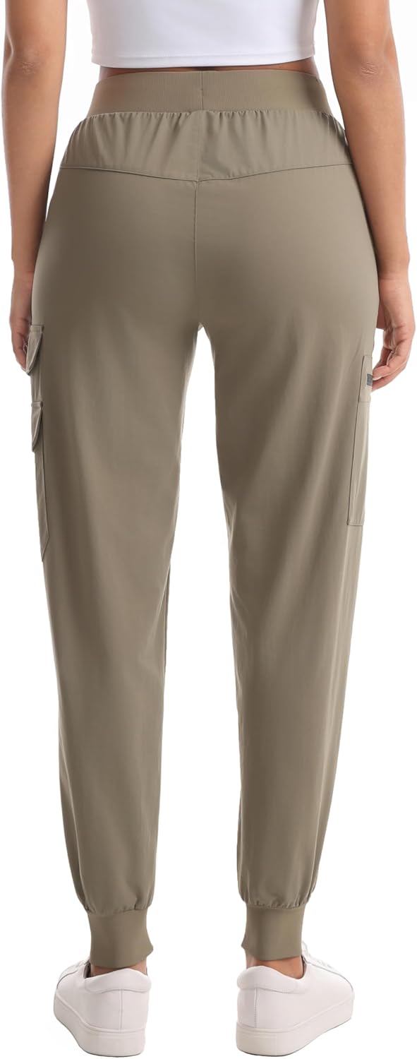 Women's Hiking Pants with Pockets - Travel Lounge Outdoor Quick Drying Lightweight Water Resistant Joggers
