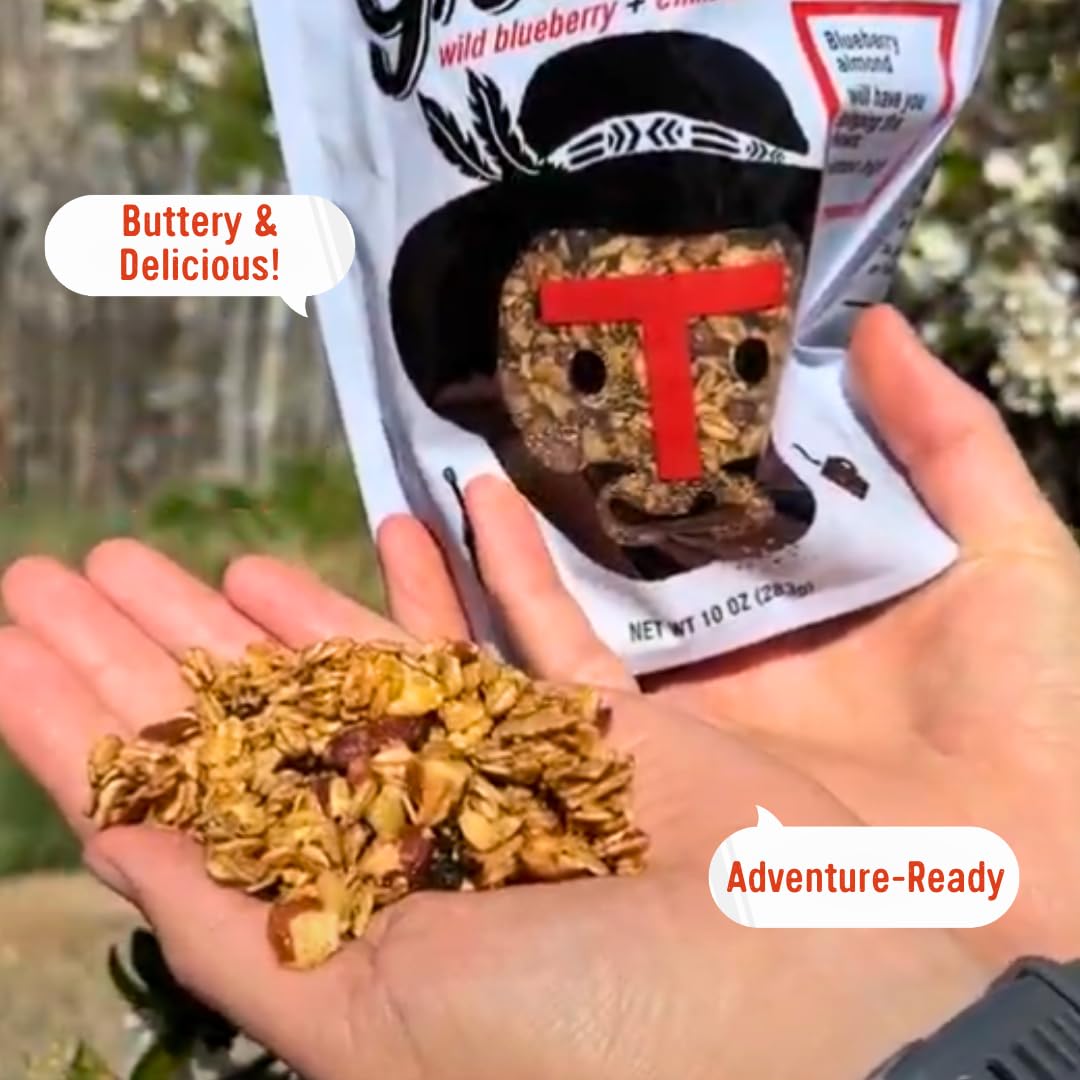Taos Bakes - Wild Blueberry & Cinnamon Granola - Crunchy Granola Breakfast Snack - Gluten Free, No GMOS, No Fillers - 10 oz (Pack of 6)