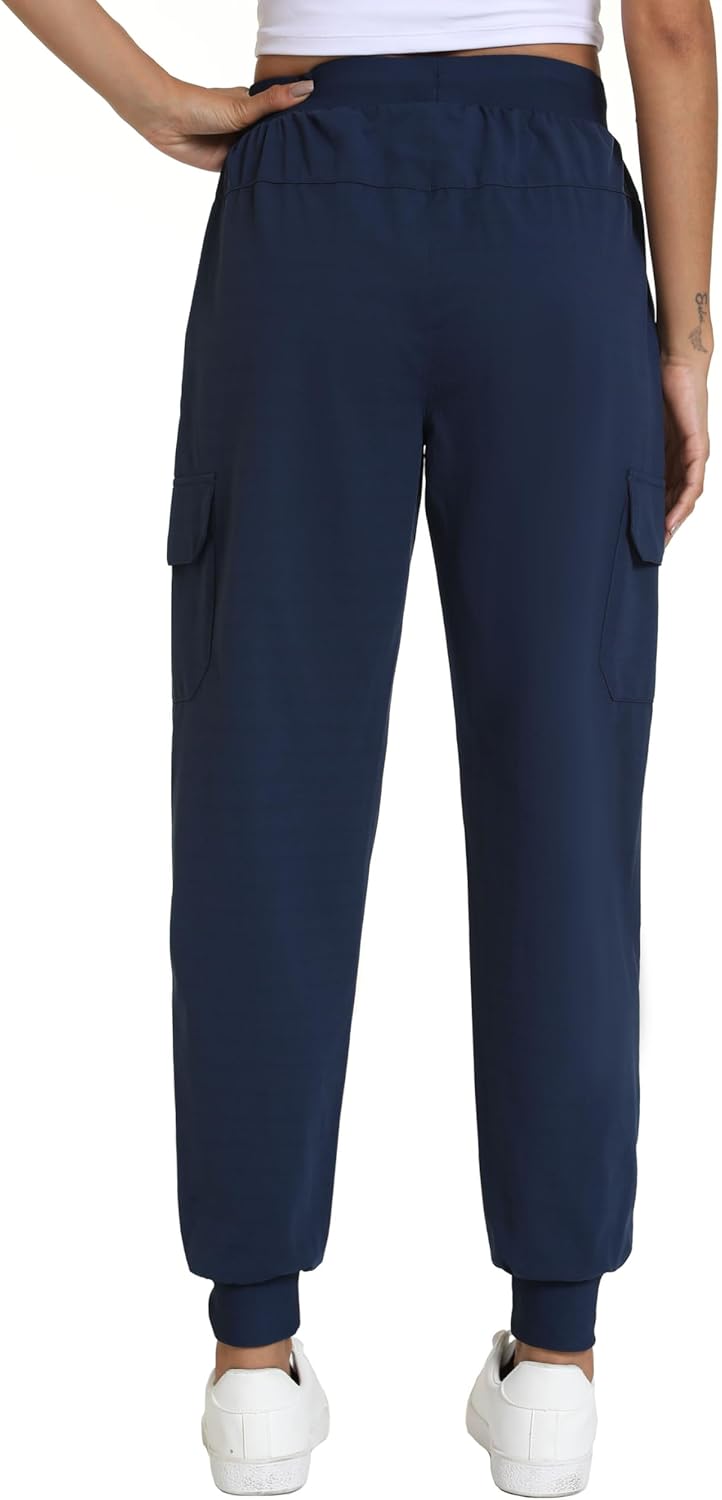 Women's Lightweight Cargo Pants with Pockets Stretchy Quick Dry Hiking Pants for Travel Casual Outdoor