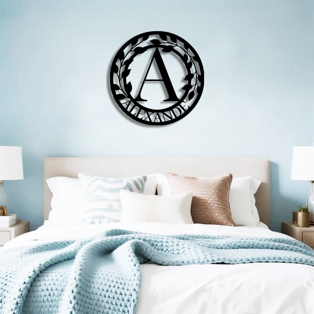 Personalized Metal Last Name Sign | Custom Metal Signs | Family Wall Art & Split Letter Name | Wedding Gift & Anniversary | Indoor Decor Gift for Women, Men, Wife, Parents, Couple