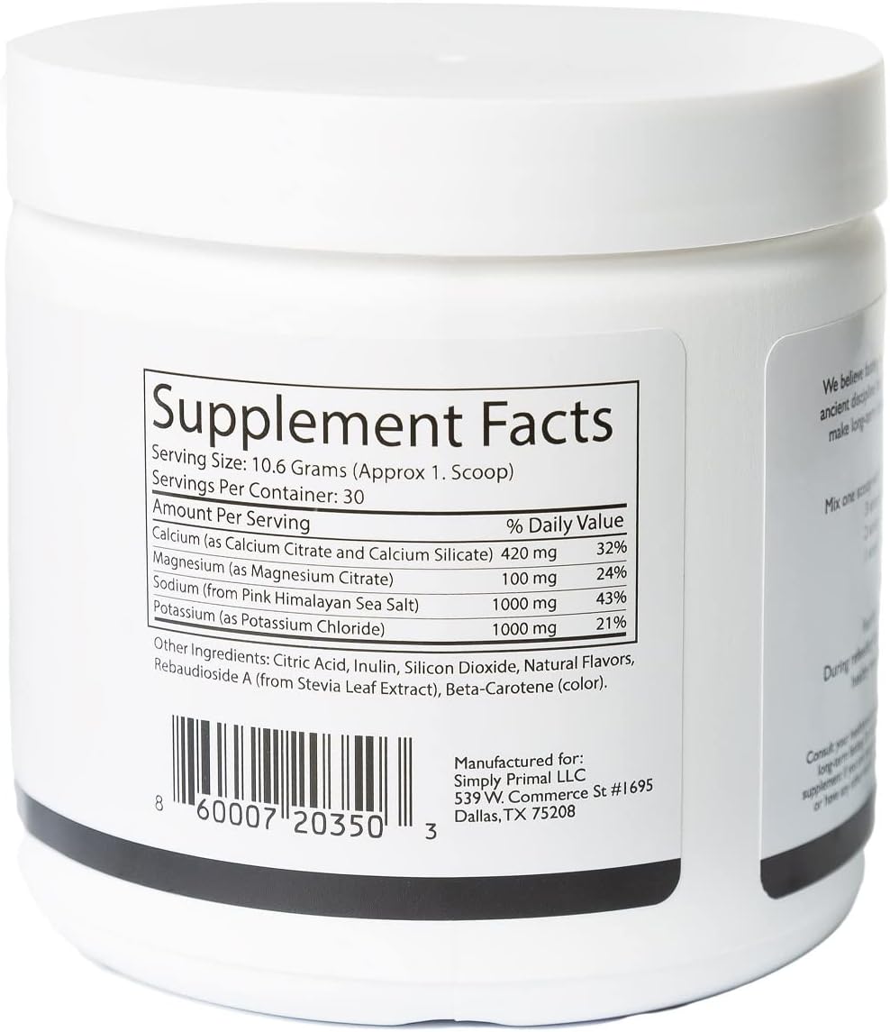 WATERFAST Keto Electrolyte Powder for Fasting and Hydration - Lemon Lime Flavor | Pink Himalayan Salt (Sodium), Potassium, Magnesium, Calcium | Sugar Free, Gluten Free, Soy Free