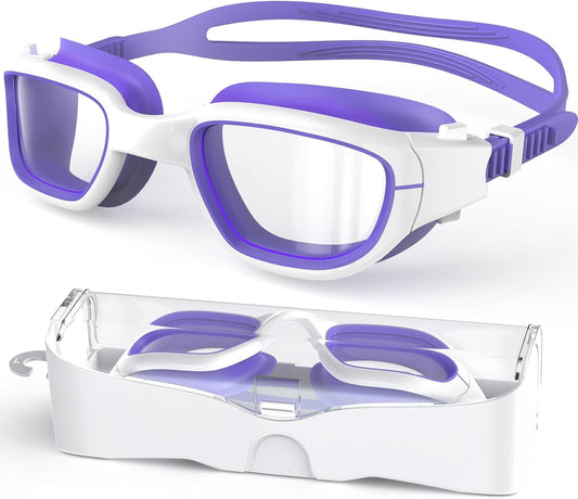Kids Swim Goggles,Swimming Goggles for Kids 6-14, Anti-Fog UV Protection Pool Glasses for Boys Girls