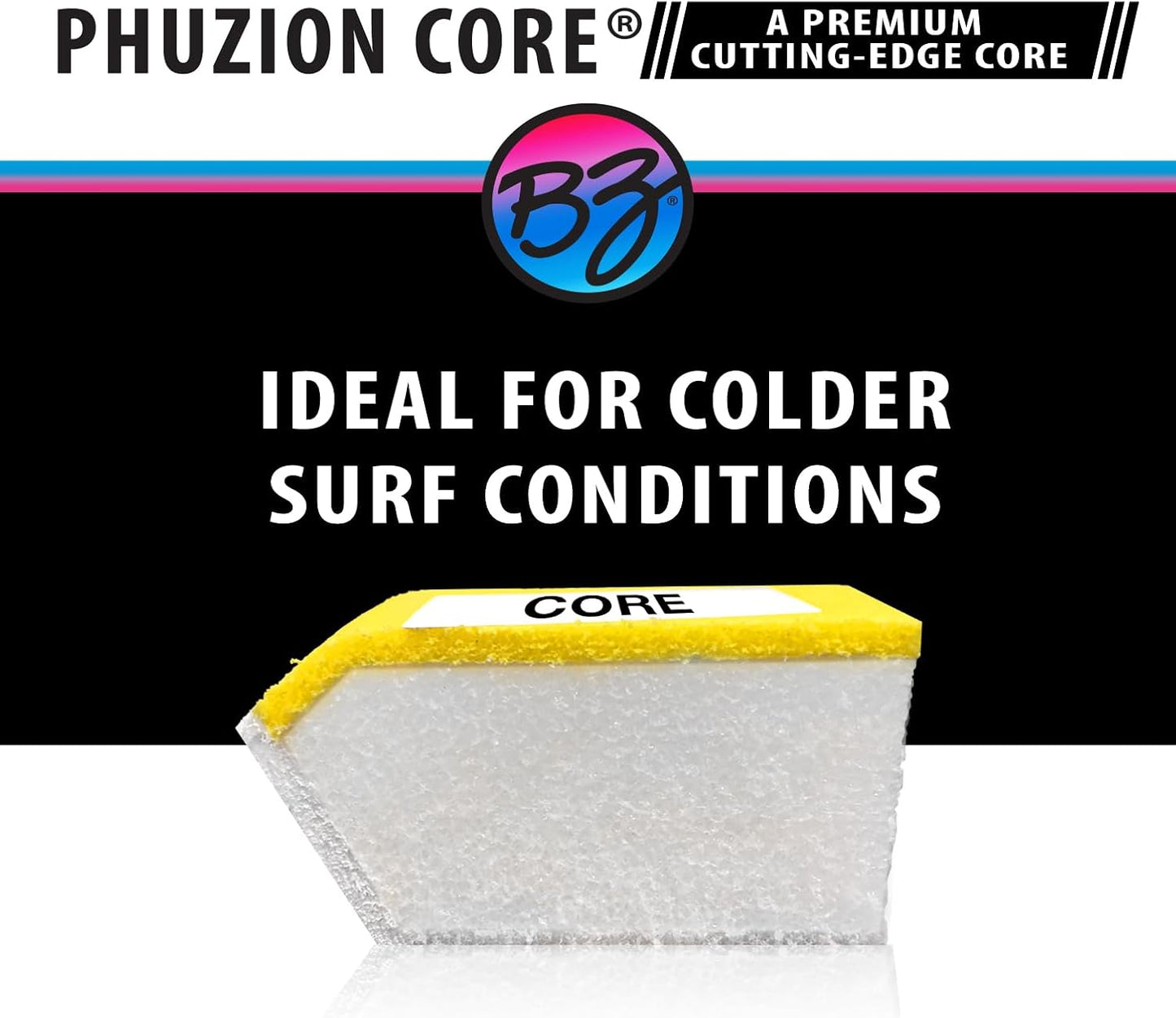 BZ BodyBoards - T-10 Progressive Series Bodyboard - HDPE Slick - Crescent Tail - PHUZION Core - 8lb Deck