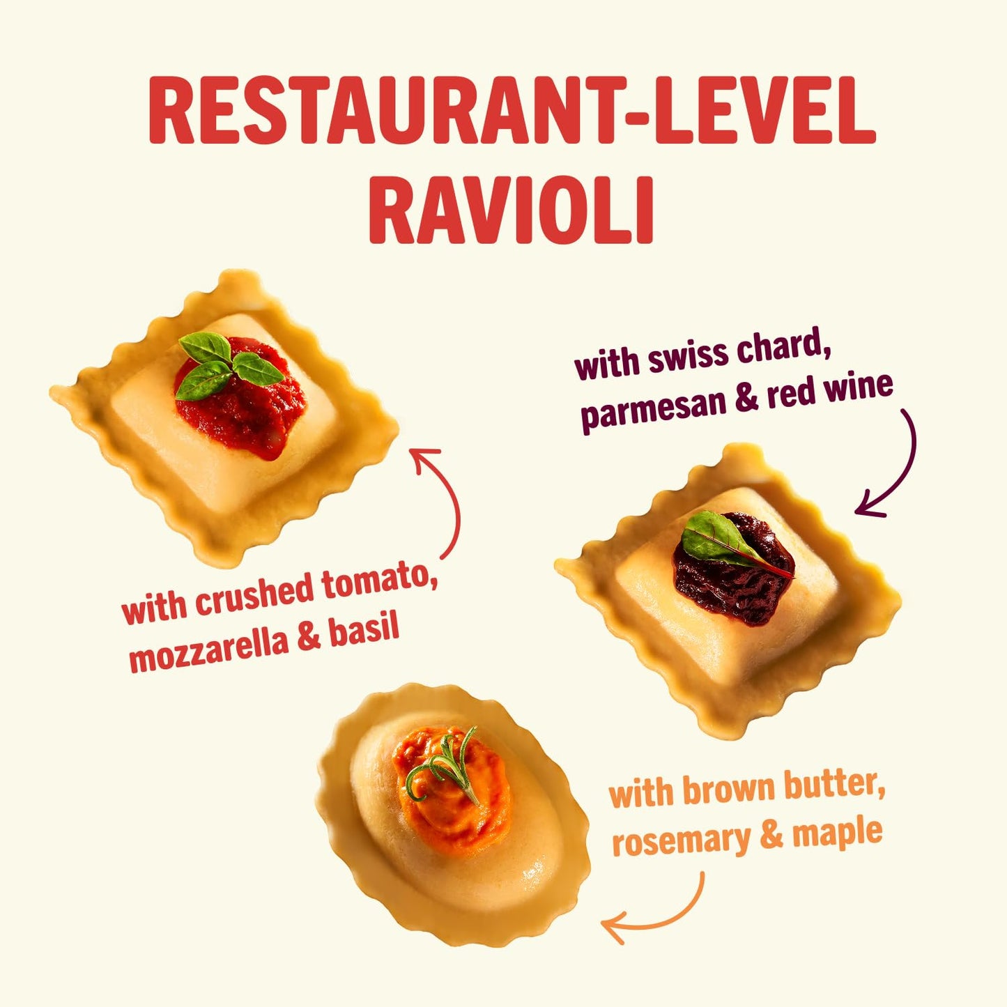 Ripi Frozen Ravioli – Frozen Pasta Meals – Chicken Parmesan, Braised Short Rib, Sweet Potato – Ready in Under 5 Minutes, 9oz Packs (12 Pack, Variety)