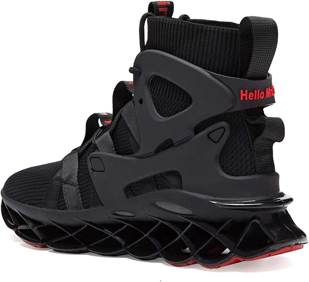 Hello MrLin Men's Running Shoes Non Slip Athletic Tennis Walking Blade Type Sneakers Hip Hop