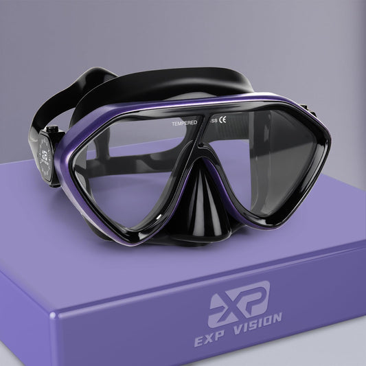 Scuba Diving Mask for Adults - Premium Anti-Fog Snorkeling Mask Comfortable & Leak-Proof Swim Goggles with Nose Cover for Scuba Diving, Snorkeling & Underwater Adventures