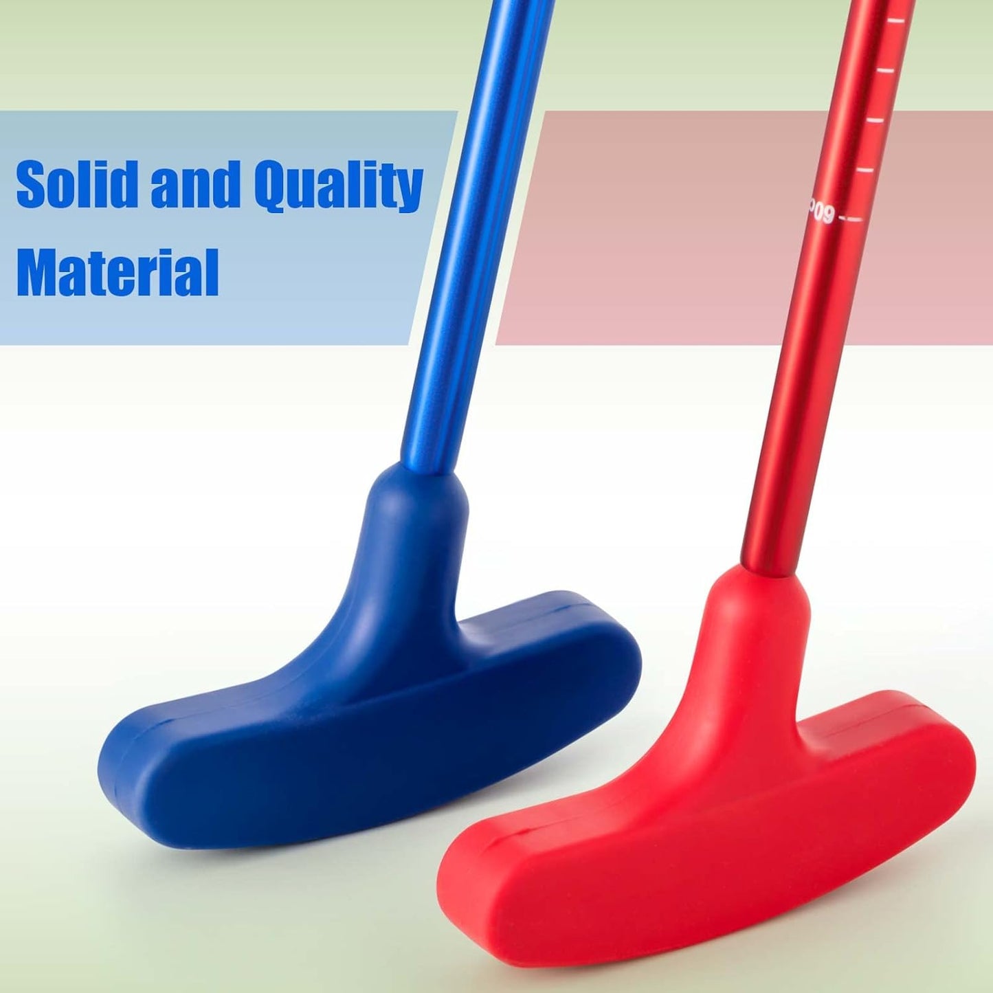 Lenwen 2 Pcs Golf Putter for Men Women Adjustable Length Two Way Putter Right or Left Handed Golfers Mini Golf Club with Practice Balls for Adults