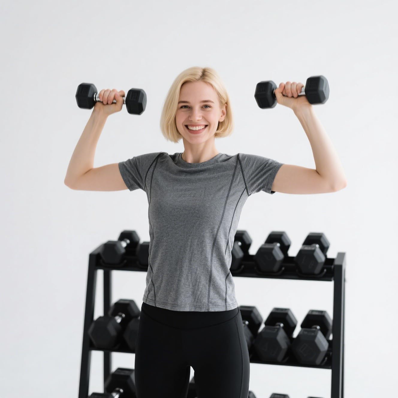 350/450/550 LBS Hex Dumbbell Weight Set with Rack for Complete Home Outdoor Gym Cast Iron 5-50 lbs Dumbbells Exercise Fitness Equipment Durable Coated Rubber Weights and Storage Rack