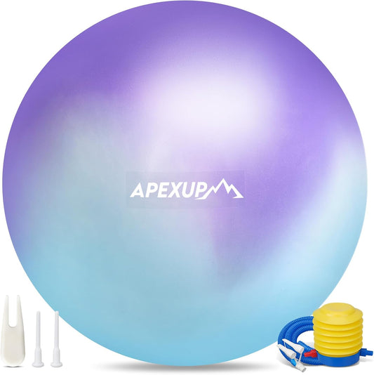 APEXUP Yoga & Pilates Ball - Anti Slip Heavy Duty Gym Ball for Fitness, Balance & Core Workout