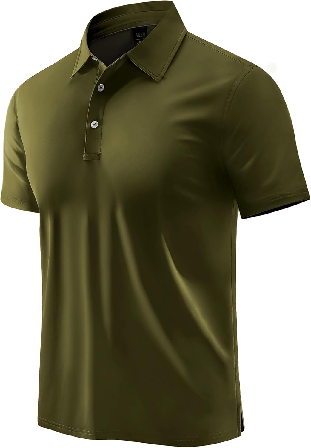 MIER Polo Shirts for Men Short Sleeve Dry Fit Performance Golf Tennis Active Collared Shirts, UPF 50+ Sun Protection