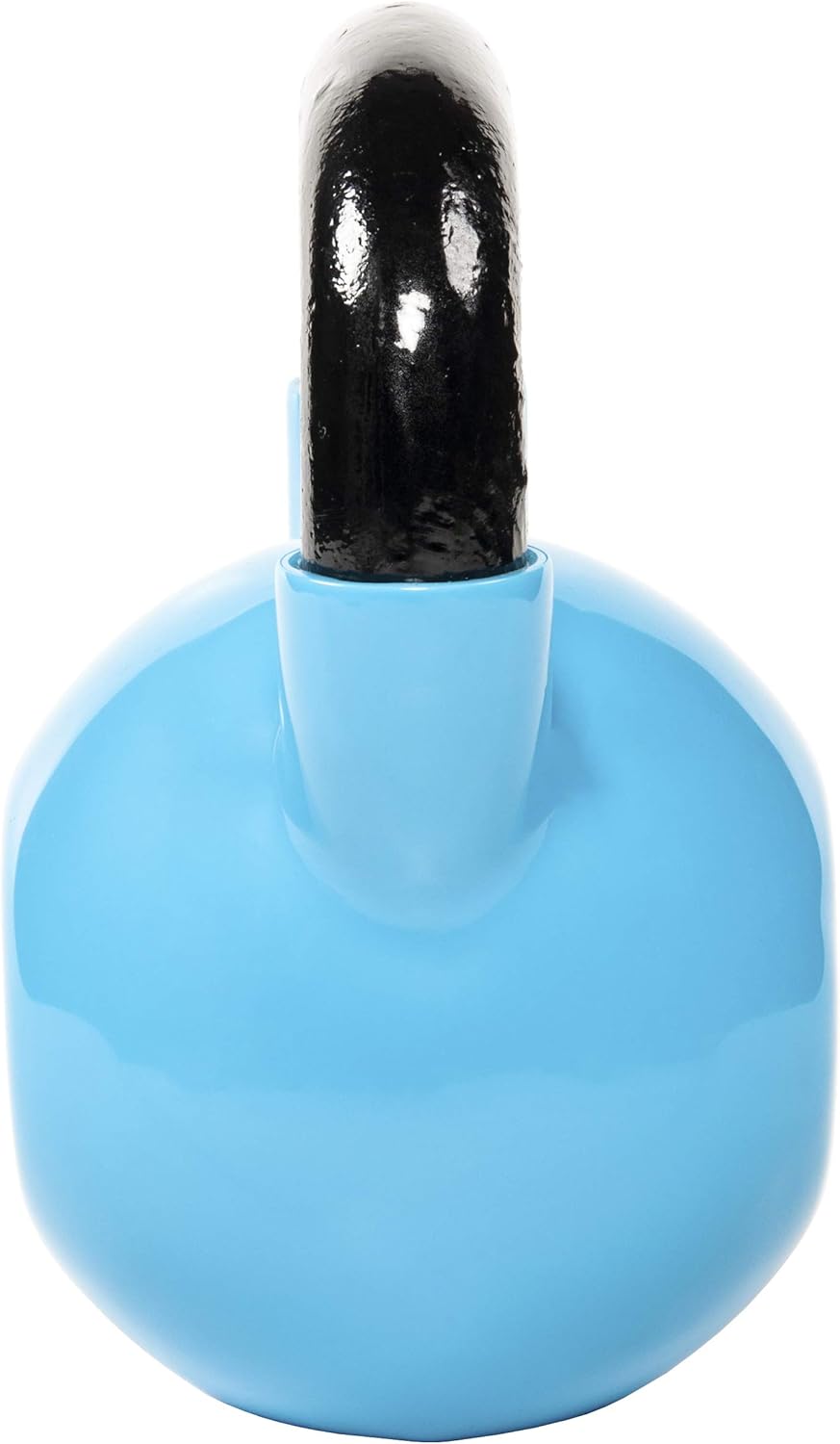 Signature Fitness All-Purpose Color Vinyl Coated Solid Cast Iron Kettlebell Weight