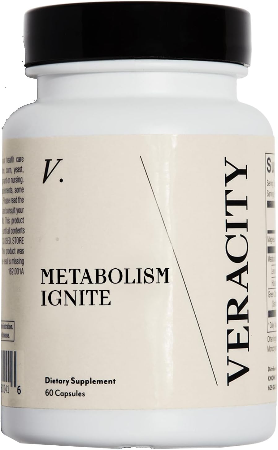 Veracity Metabolism Ignite - Boosts GLP-1 to Reduce Appetite and Cravings for Clinically Proven Weight Loss - Natural GLP-1 & Metabolic Support Supplement - Burns Fat - Side Effect Free - 30 Serving
