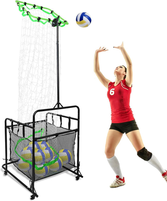 Volleyball Setter Trainer Net with Adjustable Height and Angle for Indoor and Outdoor Practice, Perfect Target Net for Setting, Serving, and Spiking Training Equipment