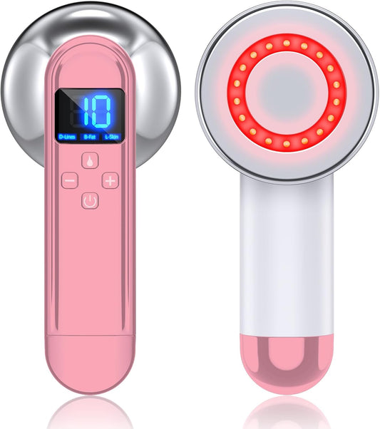 Body Sculpting Machine - Professional Cordless Cellulite Massager - Suitable for Belly, Neck, Leg, Hip, Arm (Pink)