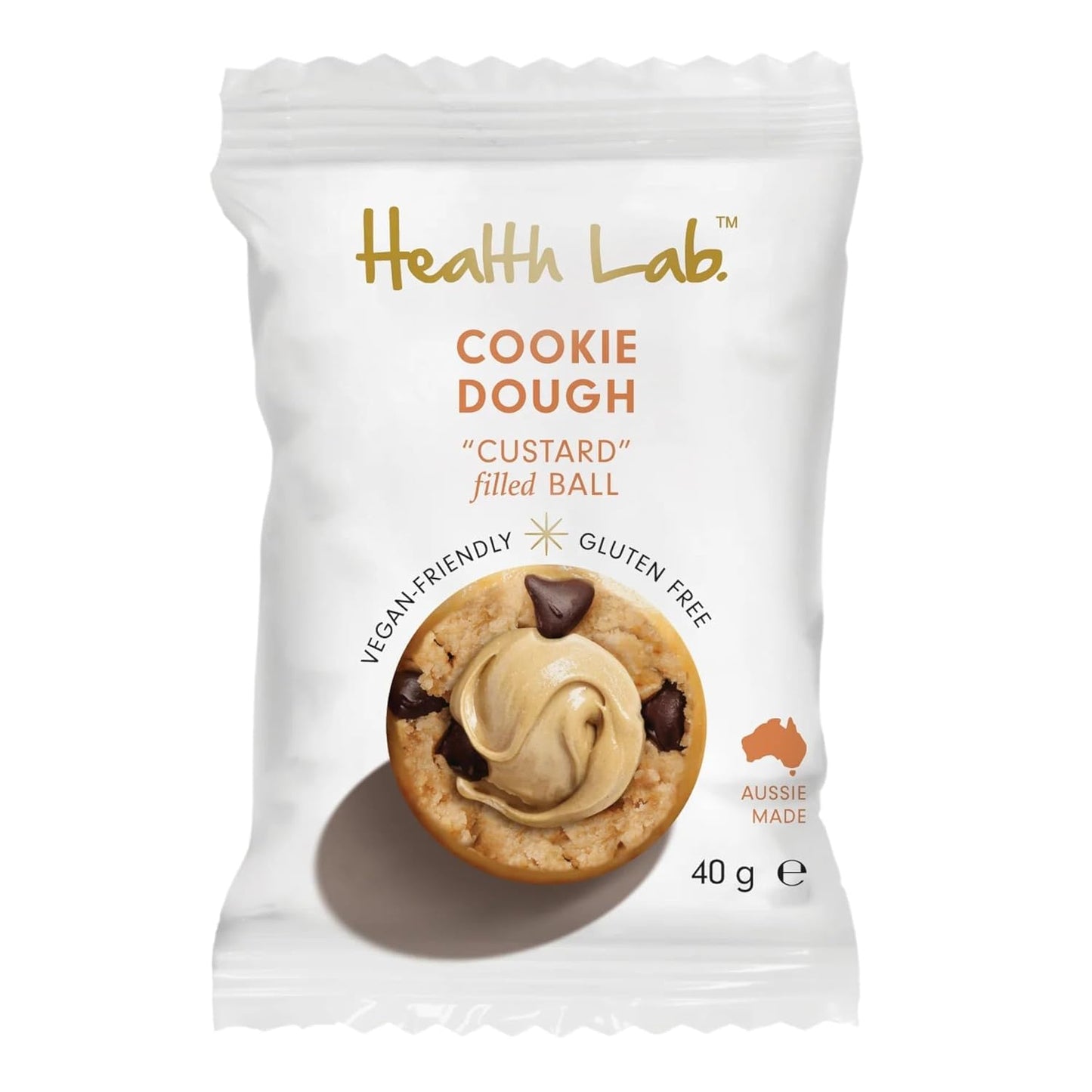 Health Lab - Cookie Dough Custard Filled Balls 480g (12 x 40g)