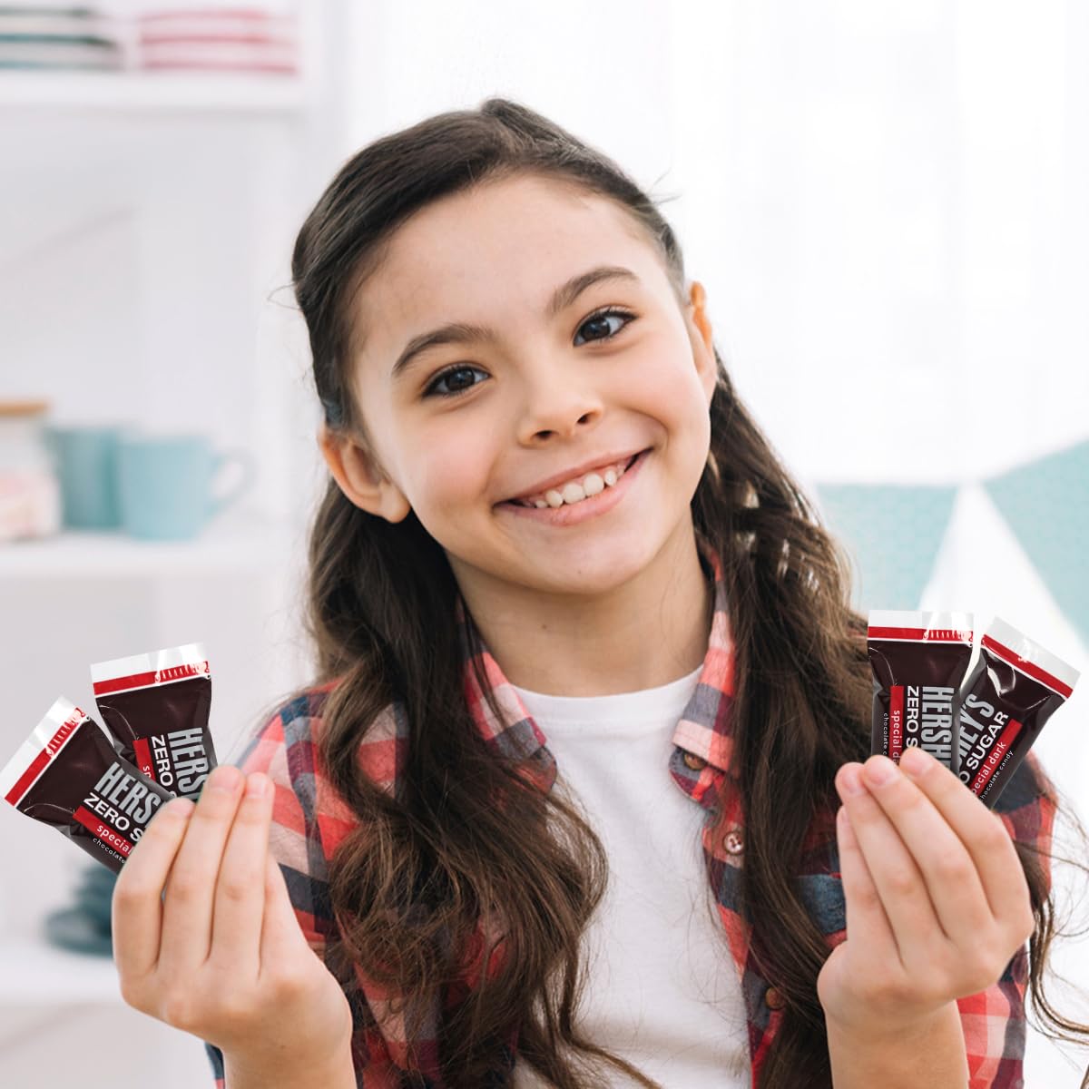 Zero sugar - 2 pounds - Special Dark Chocolate Candy Bulk Pack Individually Wrapped Sugar Free Chocolate Candy Bar Snack Size for Office Cravings.