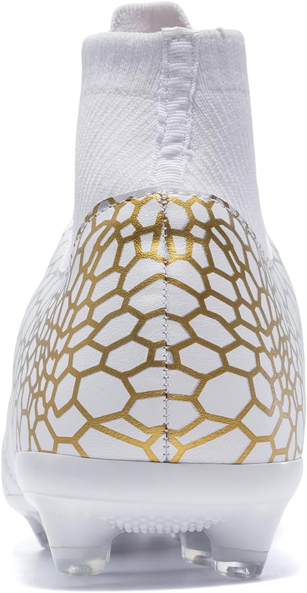 Boys Girls Soccer Cleats Youth Training Football Cleats High-top Soccer Shoes for Little/Big Kid