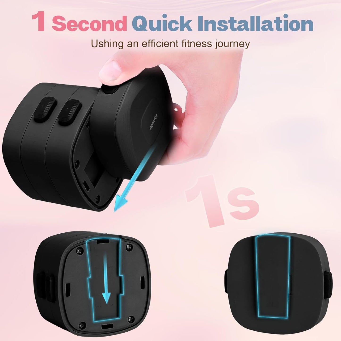 Adjustable Dumbbell Set of 2, 4 in 1 Free Weights Dumbbells Set for Women with Fast Adjustment, Each 2lb 3lb 4lb 5lb Hand Weights Set for Home Gym & Outdoor Exercise Training