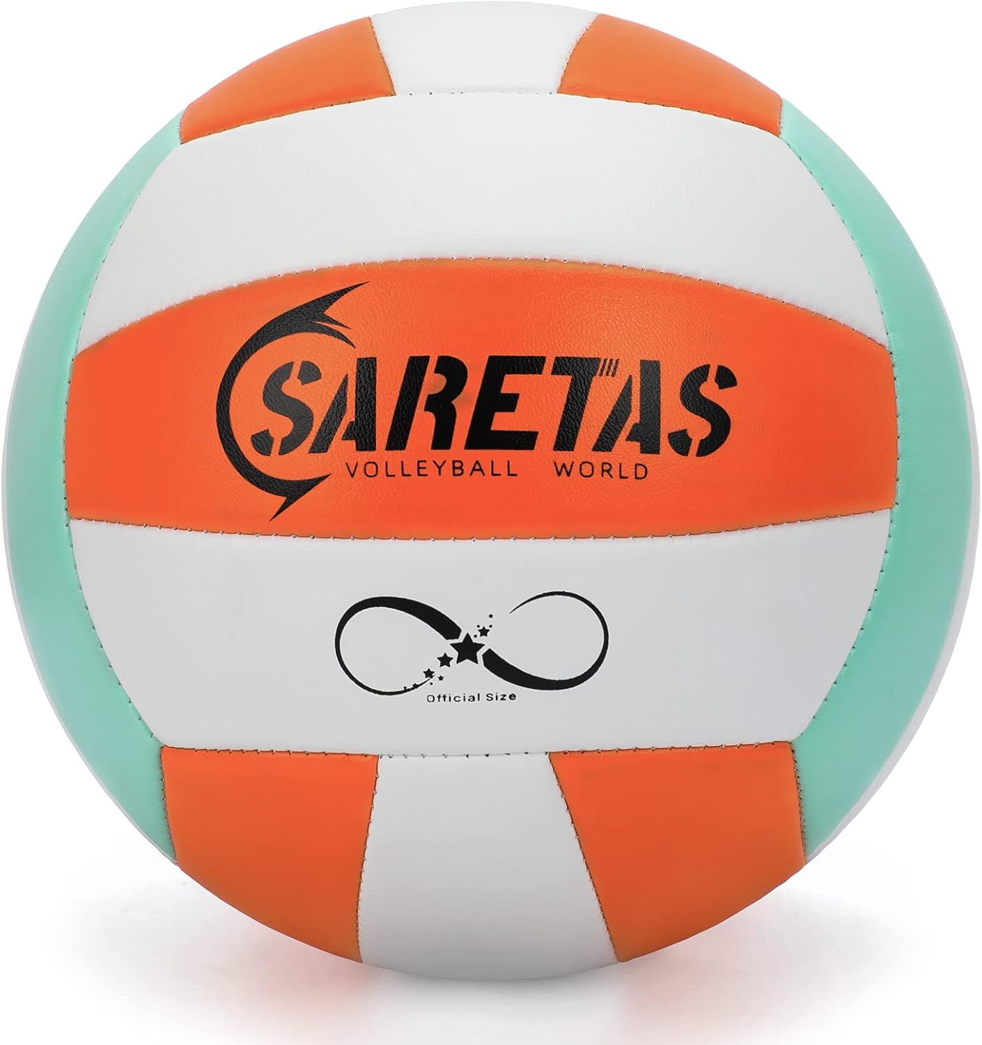 Beach/Water/Sand Volleyballs, Outdoor/Indoor Official Size, Soft Touch Volleyball for Beginners, Cute Volley Ball for Girls/Kids/Youth, Ideal Gifts with Pump for Backyard, Pool, Middle School
