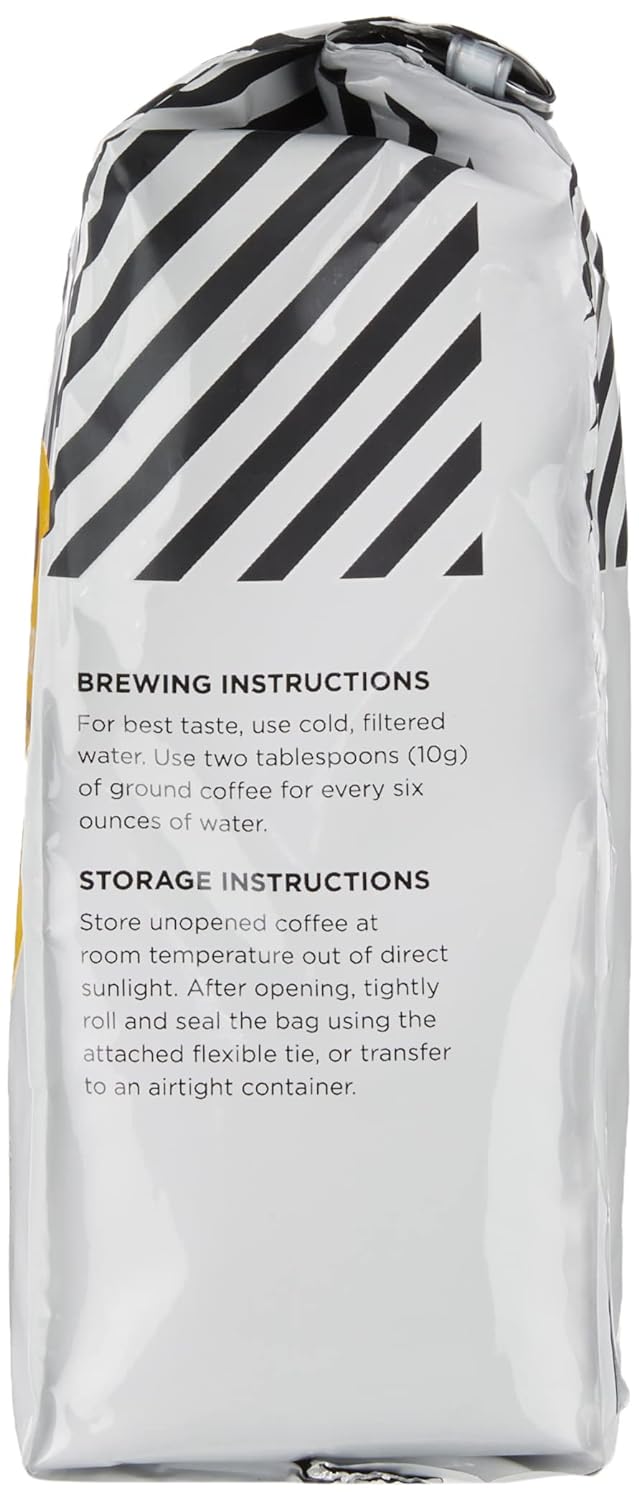 Amazon Fresh, Just Bright Ground Coffee, Light Roast, 12 Oz