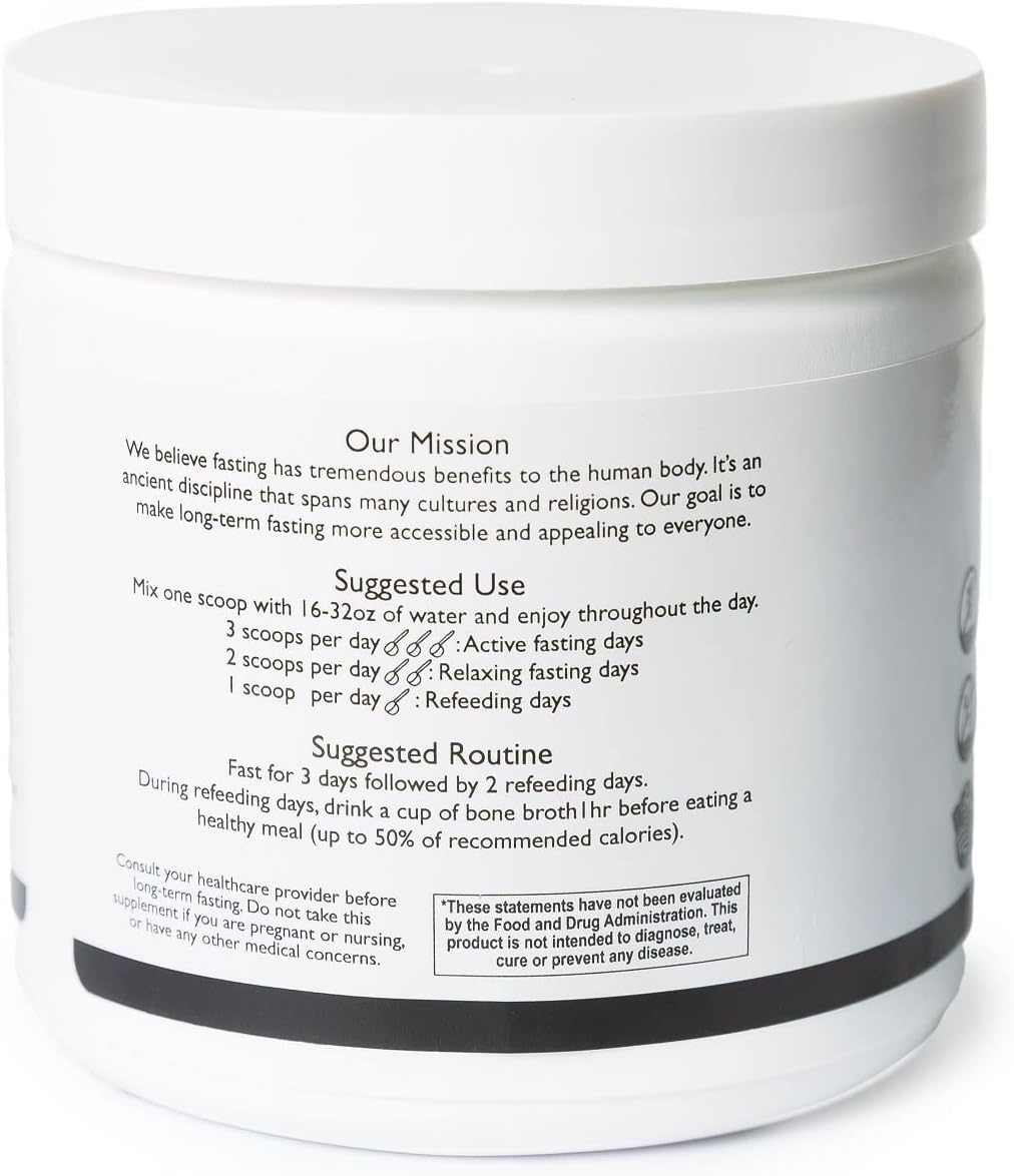 WATERFAST Keto Electrolyte Powder for Fasting and Hydration - Lemon Lime Flavor | Pink Himalayan Salt (Sodium), Potassium, Magnesium, Calcium | Sugar Free, Gluten Free, Soy Free