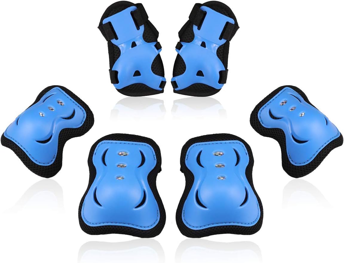 BOSONER Kids/Youth Knee Pad Elbow Pads Guards Protective Gear Set for Roller Skates Cycling BMX Bike Skateboard Inline Skatings Scooter Riding Sports