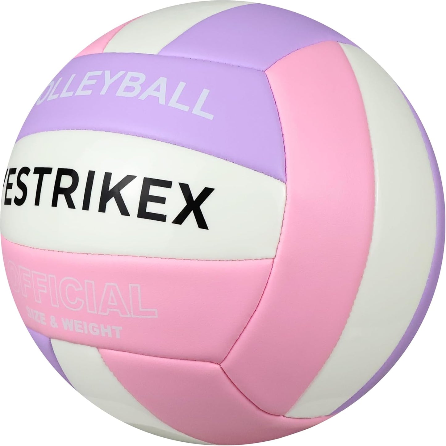 Official Size 5 Glow in The Dark Volleyball, Fluorescent Light Night Volleyball Soft Indoor Outdoor Volleyball Gift Luminous Night Light Ball for Game Gym Training Beach Play with Pump Kit