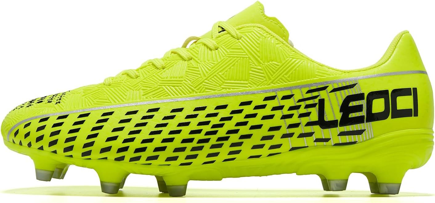 Soccer Cleats for Men's and Women's Outdoor Unisex Football Shoes Firm Rugby Boots