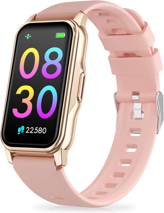 Fitness Tracker with Step Counter/Calories/Stopwatch, Activity Tracker, Health Tracker with Heart Rate Monitor, Sleep Tracker,1.47'' Touch Color Screen, Pedometer Watch for Women Men Kids