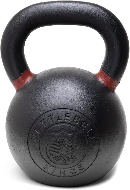 Kettlebell Kings Powder Coated Kettlebell Weights - 9-97 lb Strength Training Kettlebells for Men and Women - Hand Weights Workout Gym Equipment - Weights Set for Home Gym- New