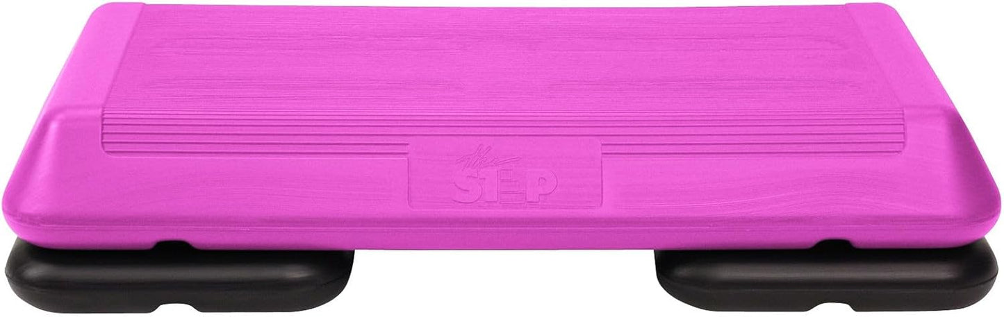Freestyle STEP Exercise Step Platform, Circuit Size Stepper for Exercise at Home with 2 Risers