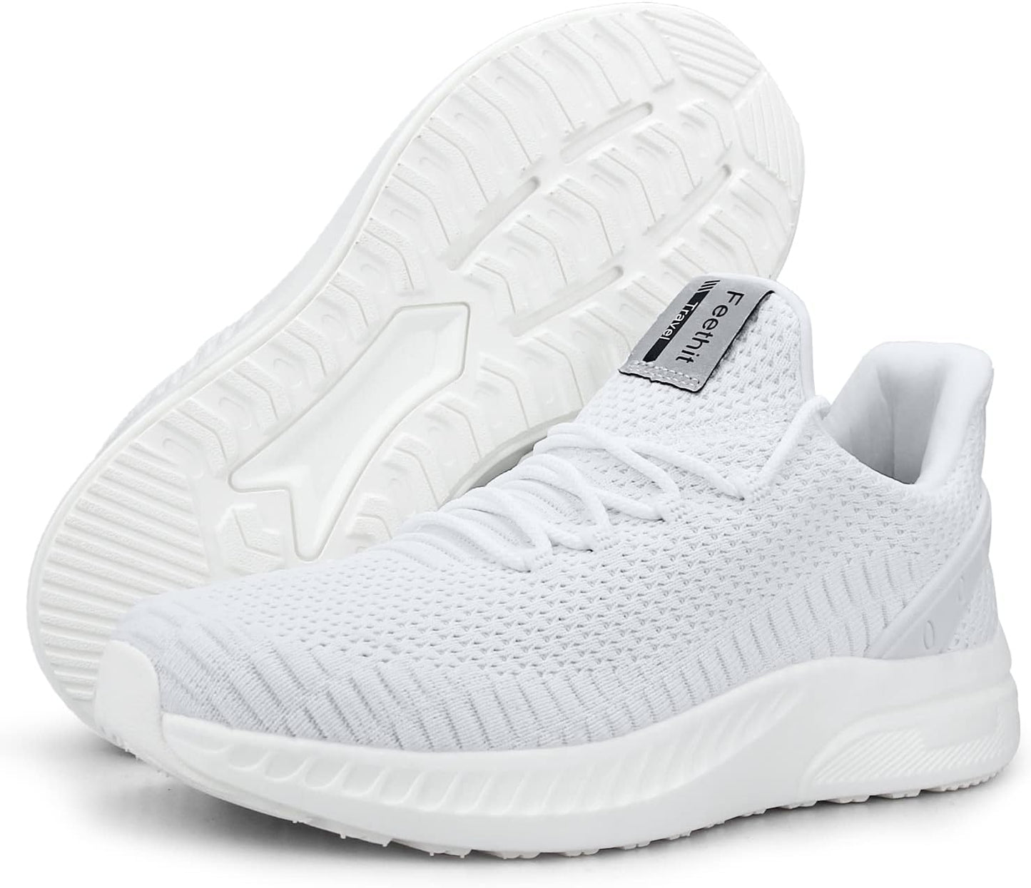 Feethit Mens Slip On Walking Shoes Blade Tennis Shoes Non Slip Running Shoes Lightweight Workout Shoes Breathable Mesh Fashion Sneakers