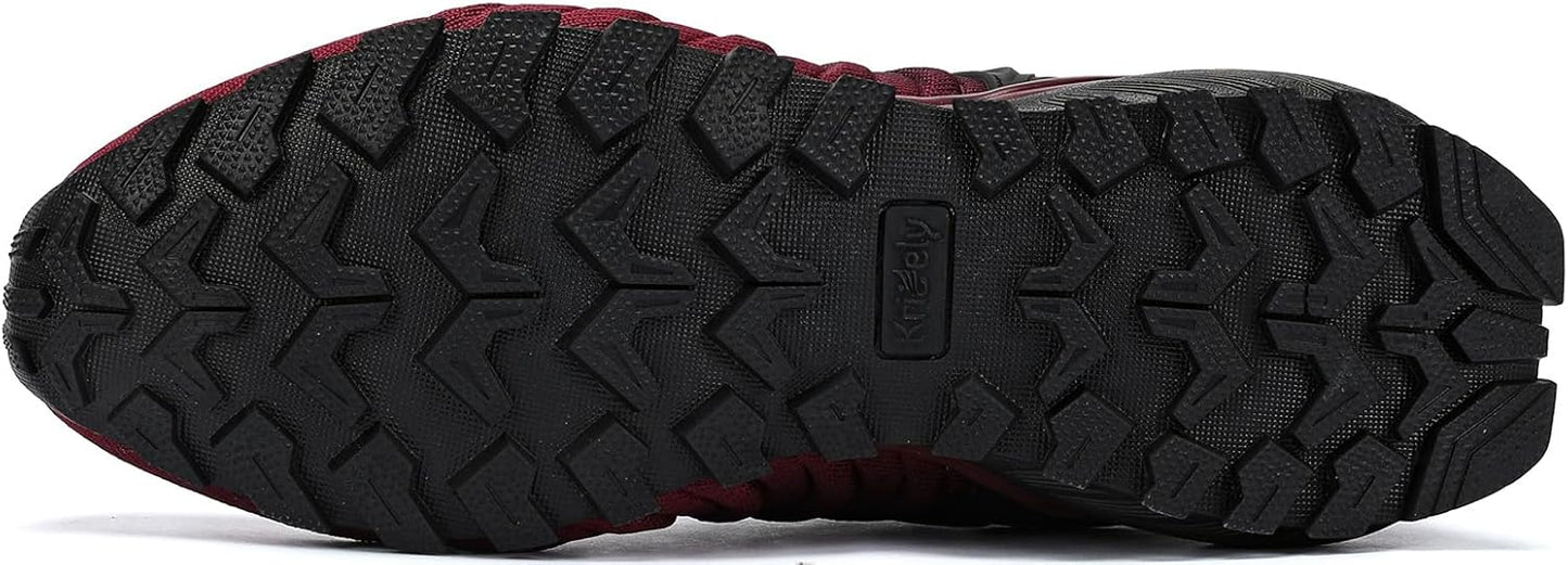 Kricely Men's Walking Shoes Breathable Lightweight Fashion Sneakers Non Slip Sport Gym Jogging Trail Running Shoes