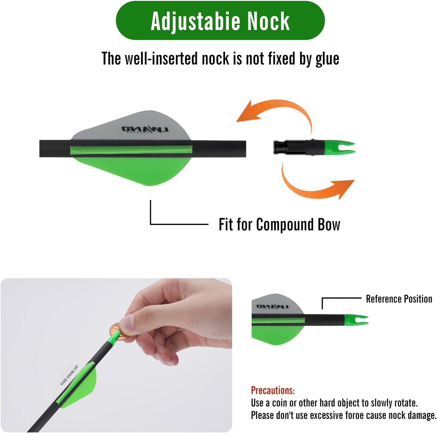 LWANO 32" Carbon Arrows Archery Target Practice Hunting Arrows with Shaft Spine 400 with Removable Tips for Compound & Recurve Bow (Pack of 12)