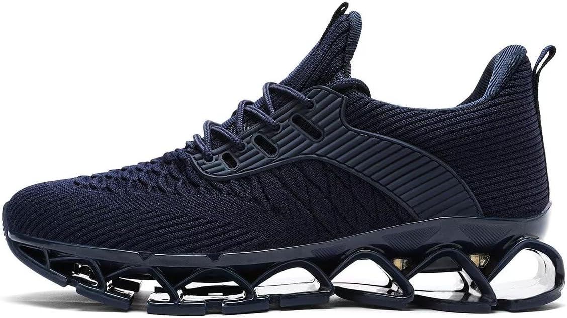 Mens Slip on Walking Running Shoes Blade Tennis Casual Fashion Sneakers Comfort Non Slip Work Sport Athletic Trainer