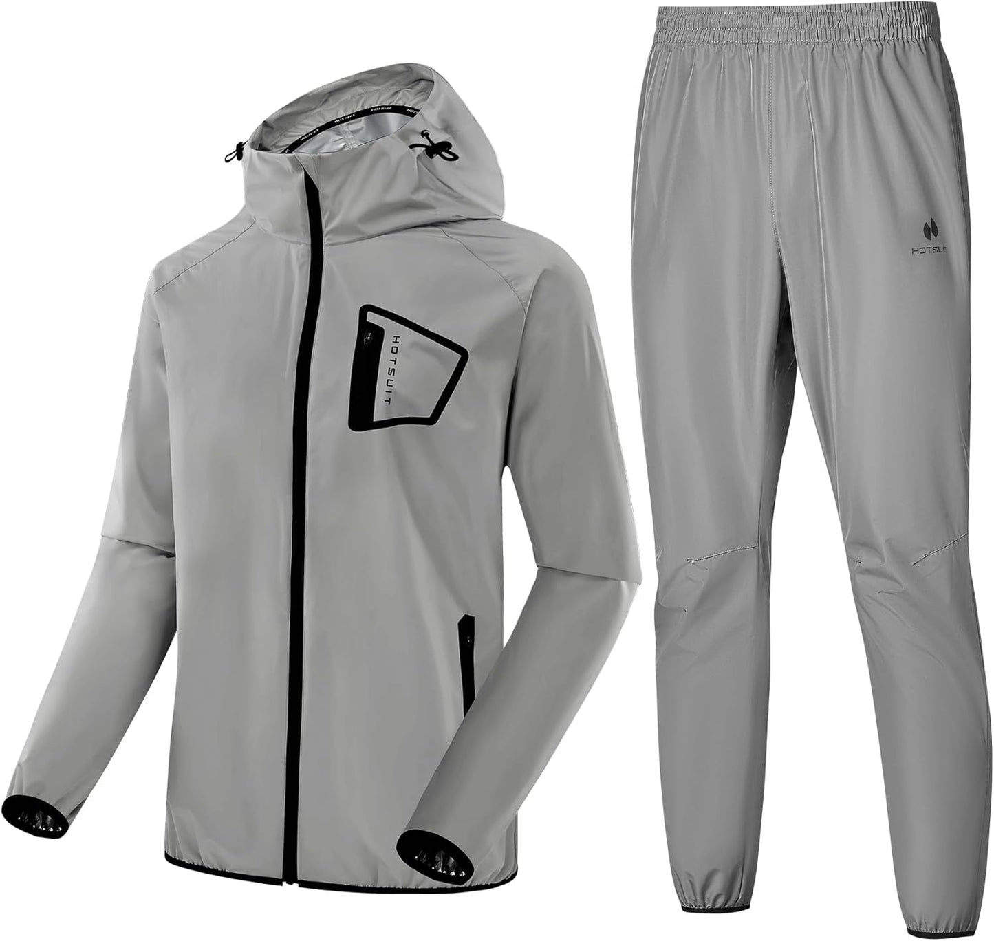 HOTSUIT Sauna Suit Men Anti Rip Boxing Sweat Suits Exercise Workout Jacket