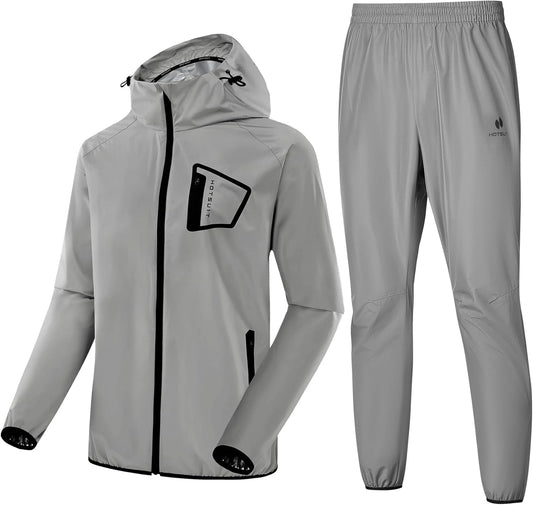 HOTSUIT Sauna Suit Men Anti Rip Boxing Sweat Suits Exercise Workout Jacket