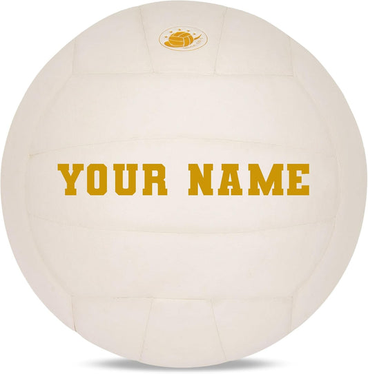 Personalized Indoor Volleyball – Official Size 5 Composite Leather Volleyball for Adults & Teens – Custom Name Volleyball for Gifts, Training, Games