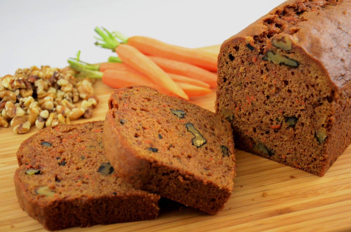 Nadel - NATURALLY DELICIOUS CARROT CAKE SLICES (4 Pack) Sweet Breads & Cakes, Back to School lunch snack, breakfast bar