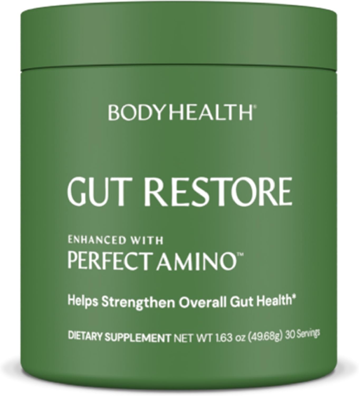 BodyHealth Gut Restore with PerfectAmino, ImmunoLin, and Humic Acid - Gut Health Supplement for Digestive and Immune Support - Unflavored - 30 Servings