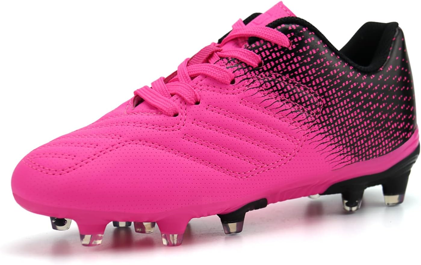 brooman Kids Soccer Cleats Boys Girls Athletic Outdoor Football Shoes